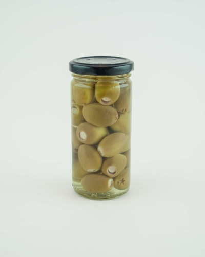 Green olives stuffed with feta cheese